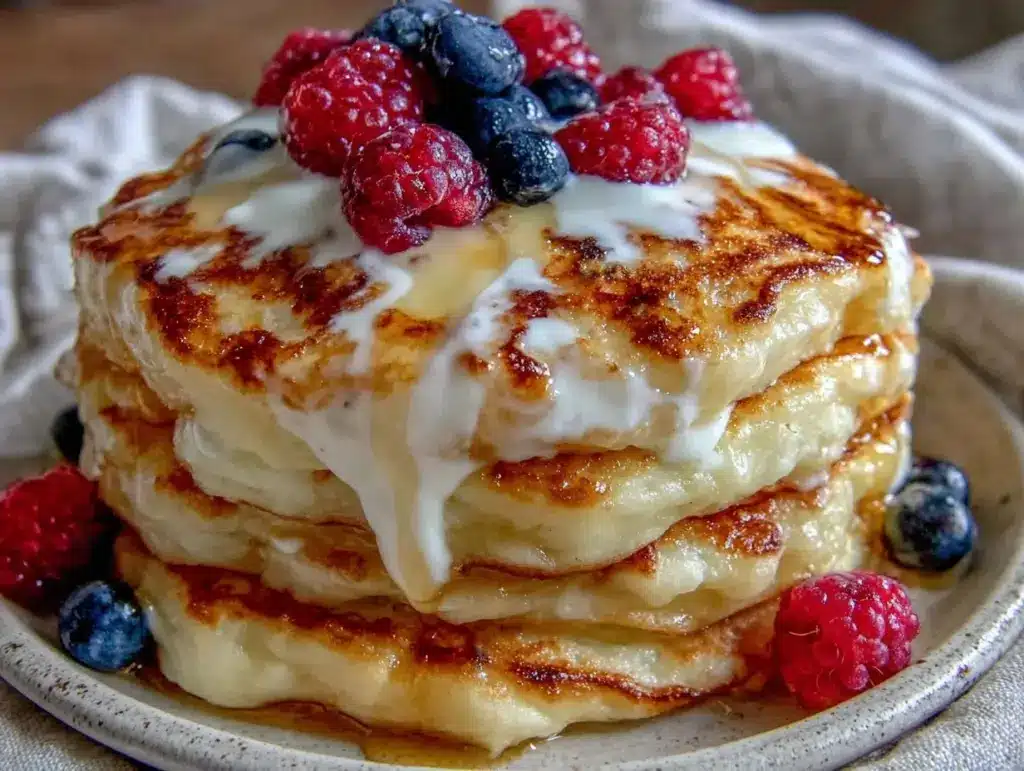 fluffy protein pancakes - featured image