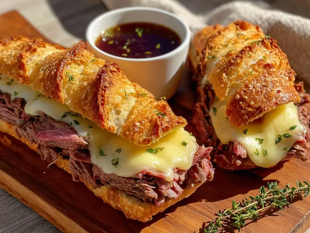 French dip sandwiches preparation steps