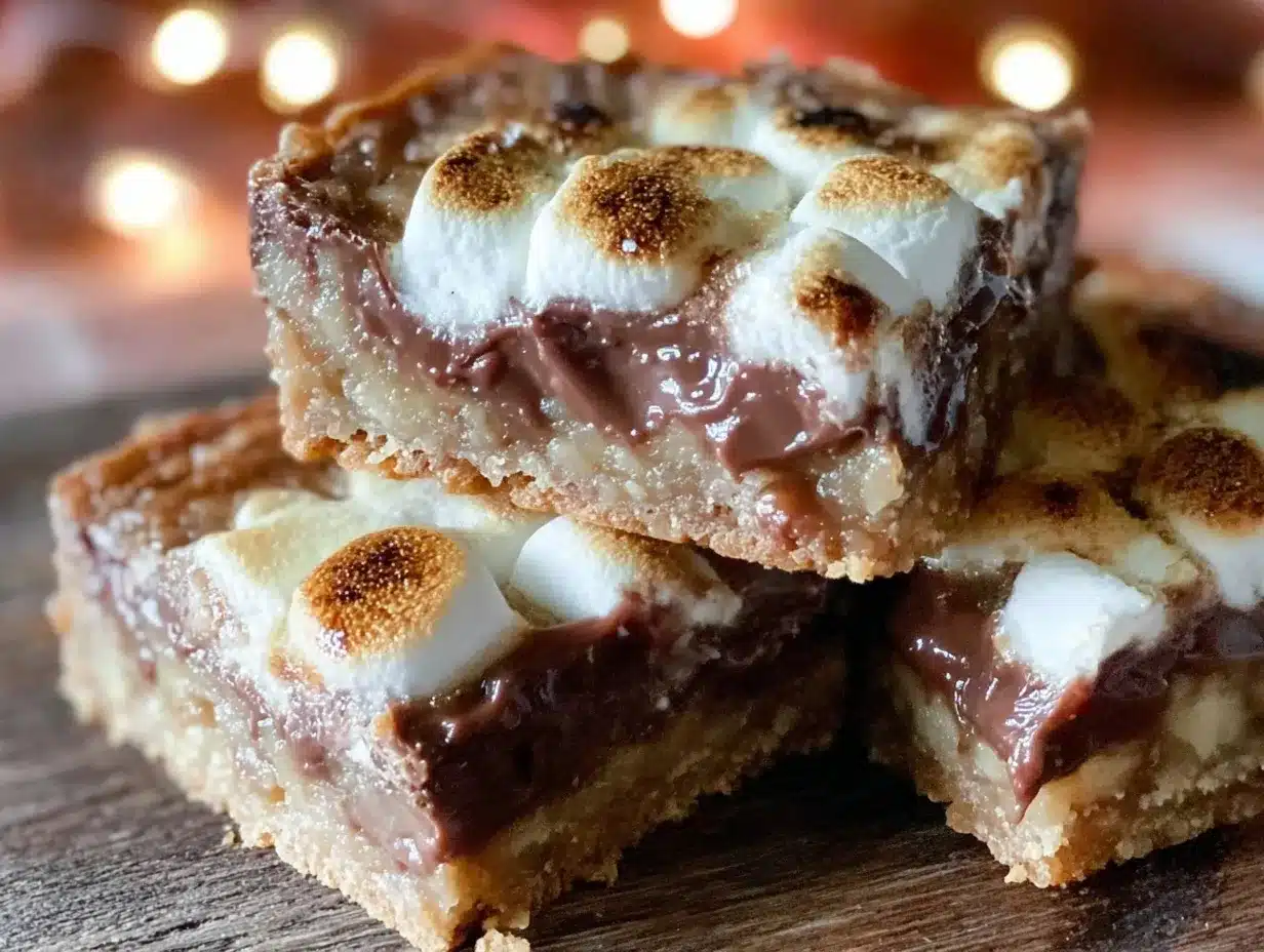 gooey s’mores bars preparation steps