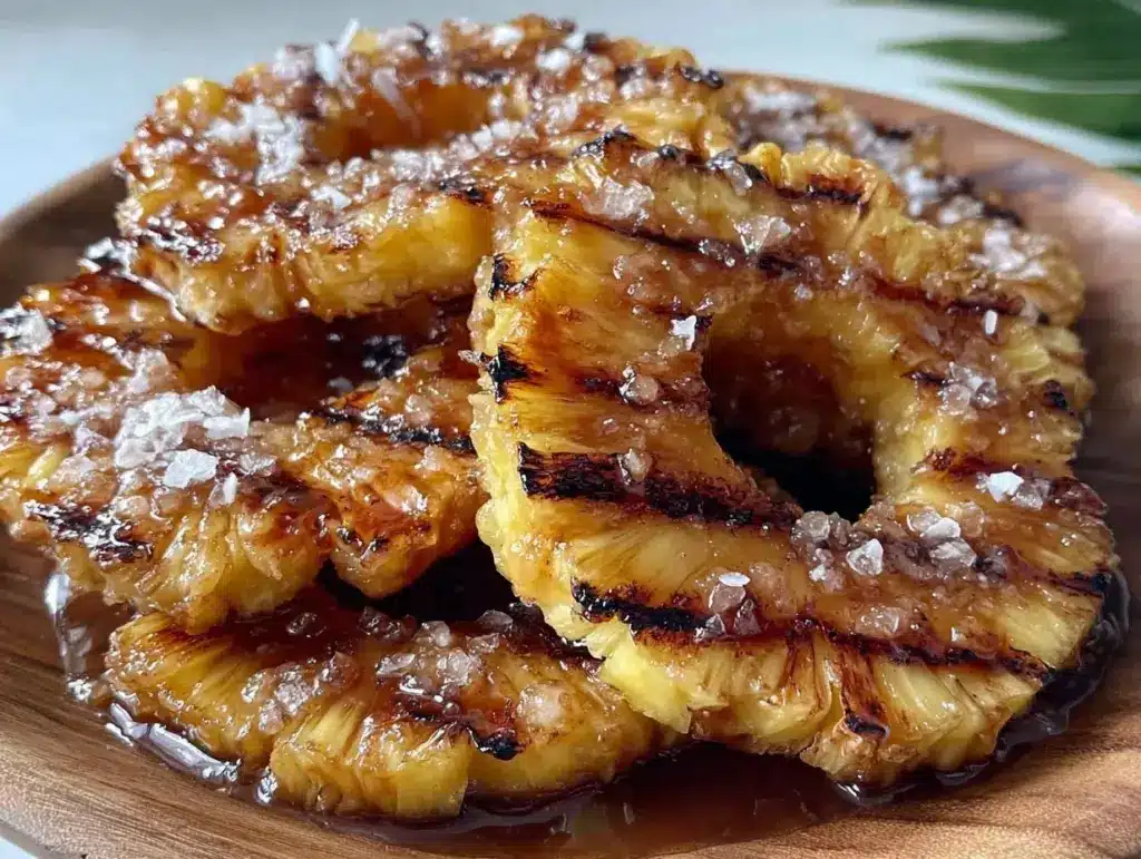 grilled pineapple with brown sugar glaze - featured image