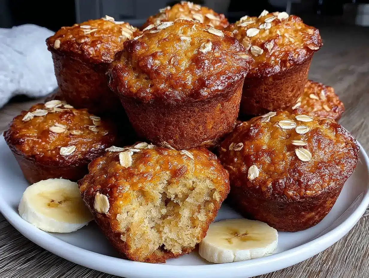 healthy banana oatmeal muffins no sugar added preparation steps