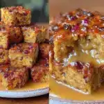 hot cross bun bread pudding - featured image