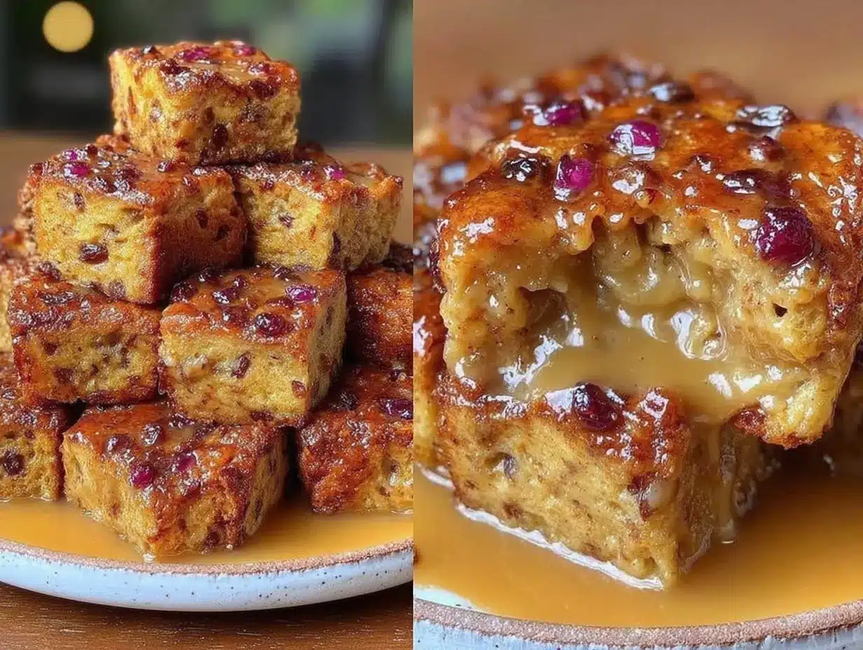 hot cross bun bread pudding preparation steps