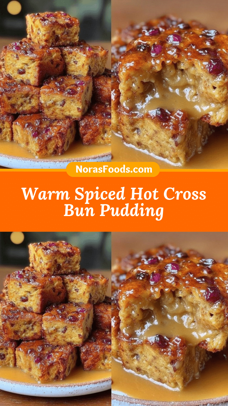 hot cross bun bread pudding recipe