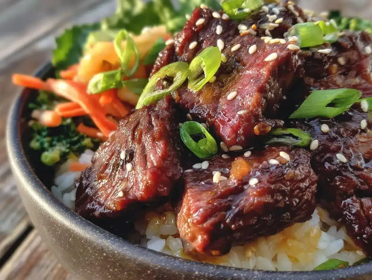 Korean Beef Bulgogi Bowl preparation steps
