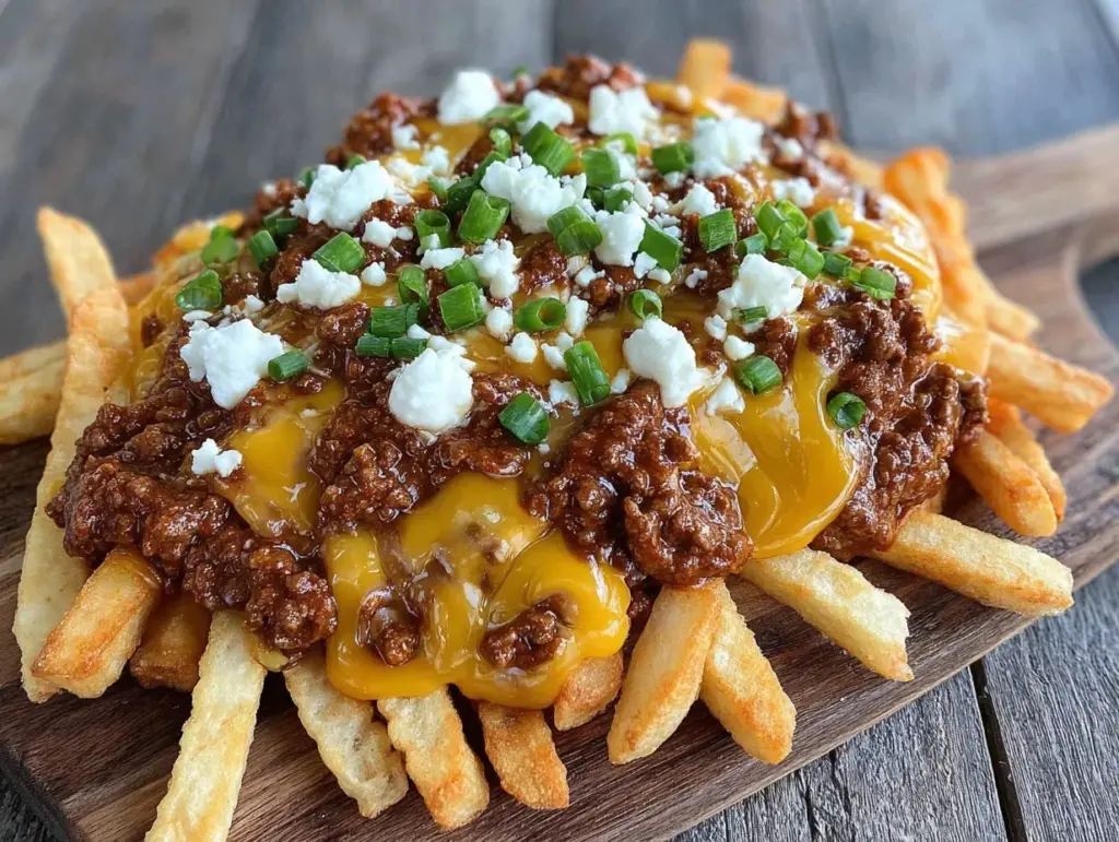 loaded chili cheese fries - featured image