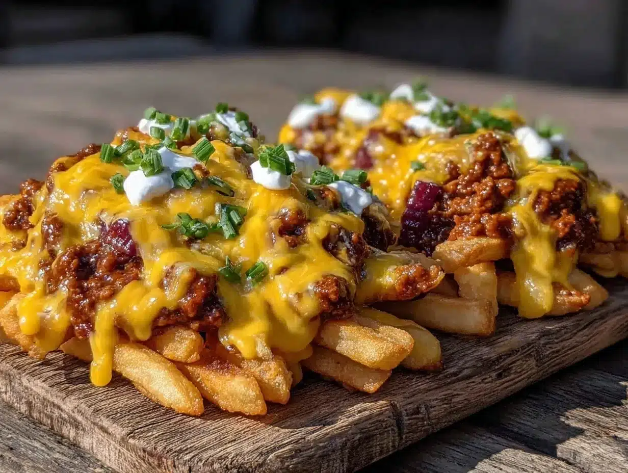 loaded chili cheese fries preparation steps