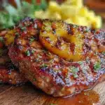 pineapple glazed ham steaks - featured image