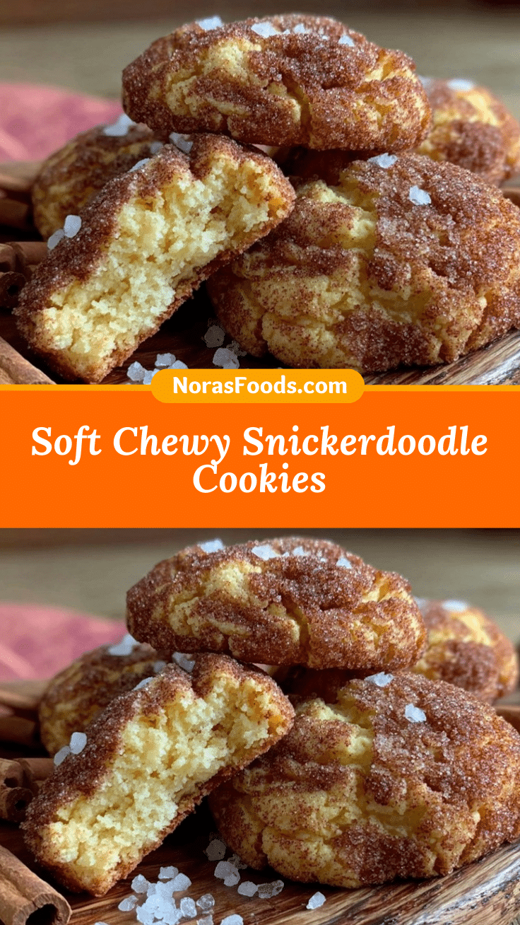 soft and chewy snickerdoodle cookies recipe