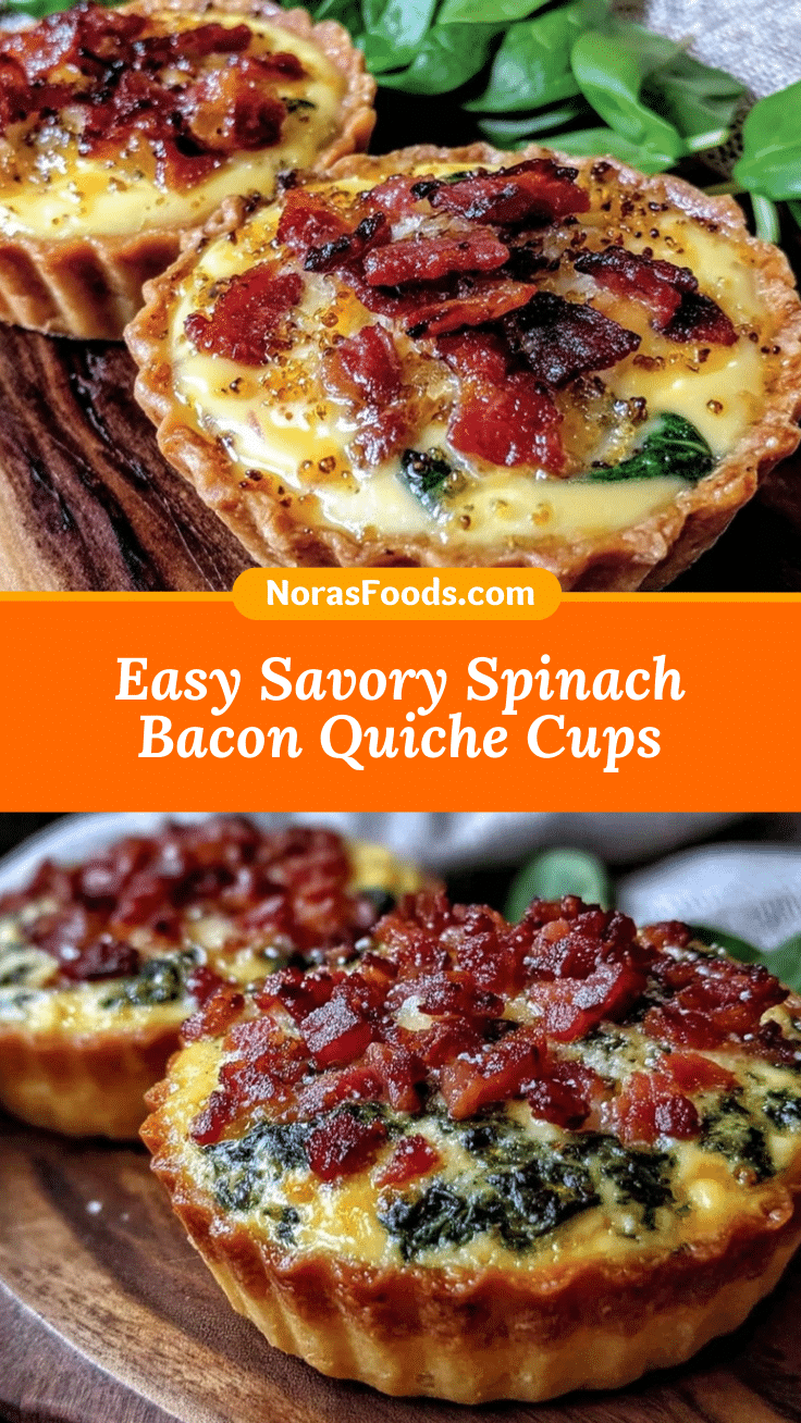 spinach bacon quiche cups recipe