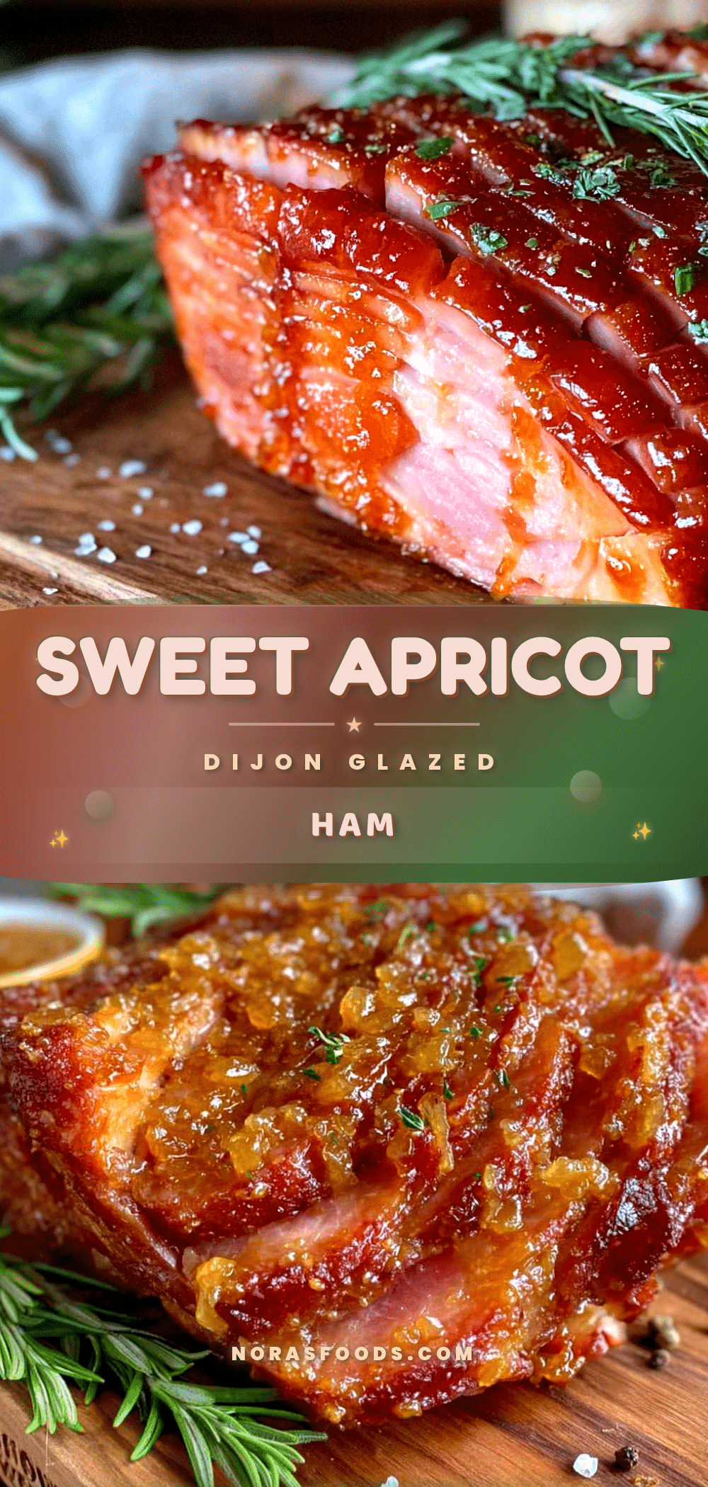 Apricot Dijon Glazed Ham recipe