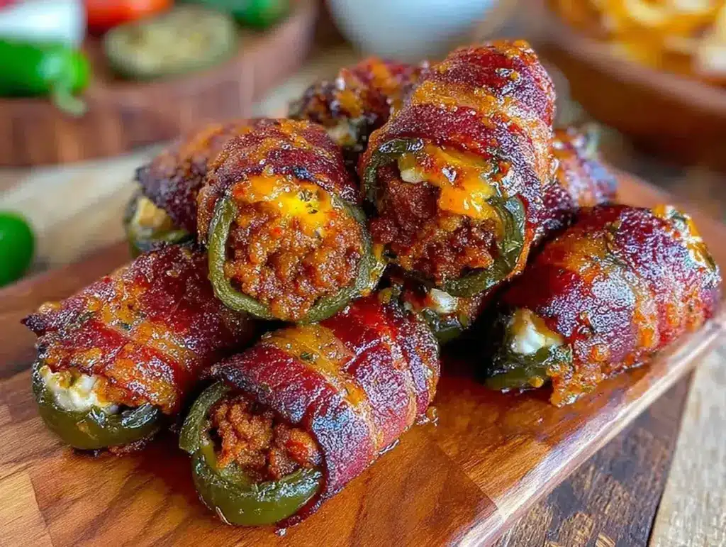 bacon wrapped jalapeno poppers - featured image