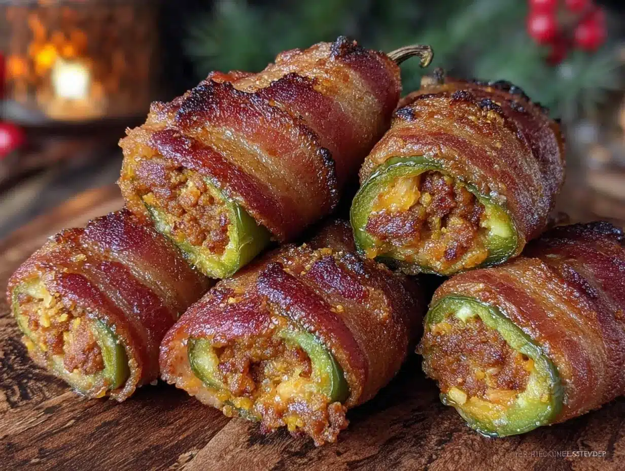 bacon wrapped jalapeno poppers preparation steps