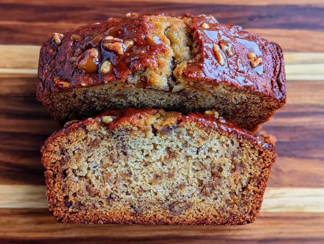 banana bread with brown butter and walnuts preparation steps