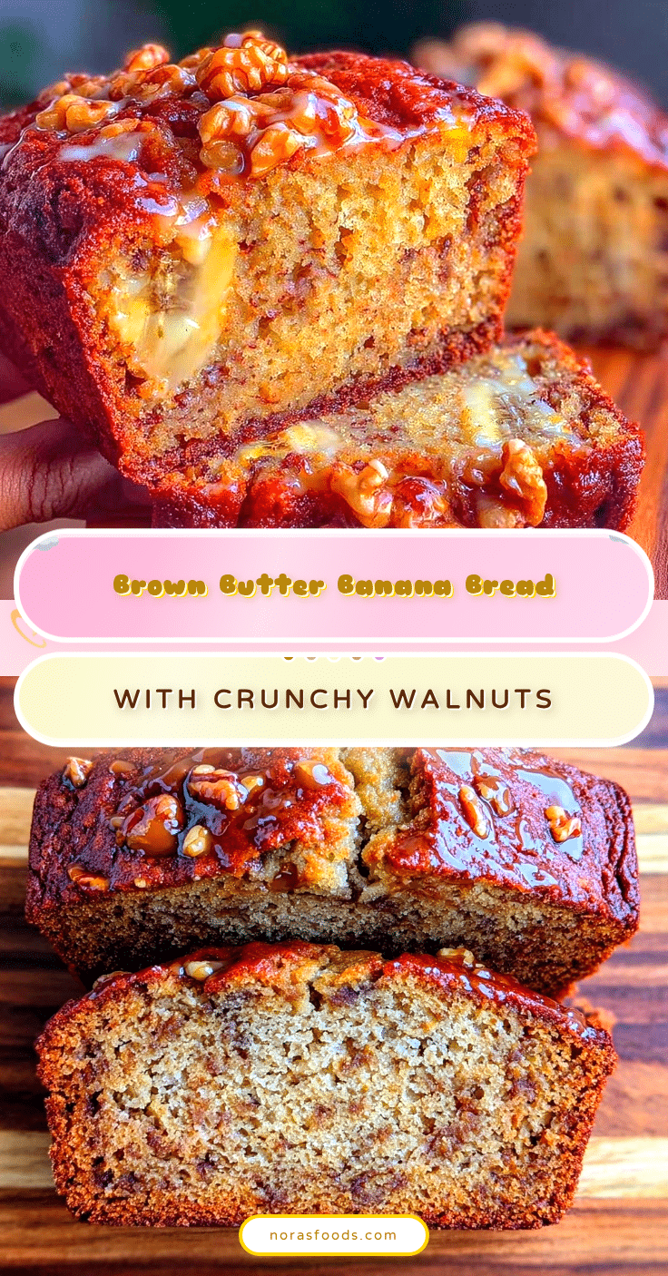 banana bread with brown butter and walnuts recipe