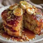 banana oat blender pancakes - featured image