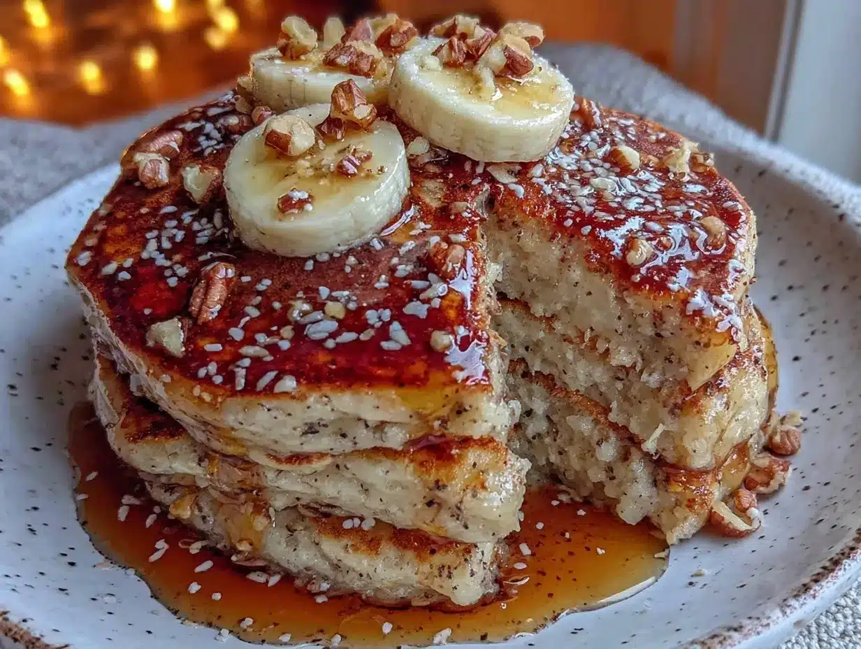 banana oat blender pancakes preparation steps