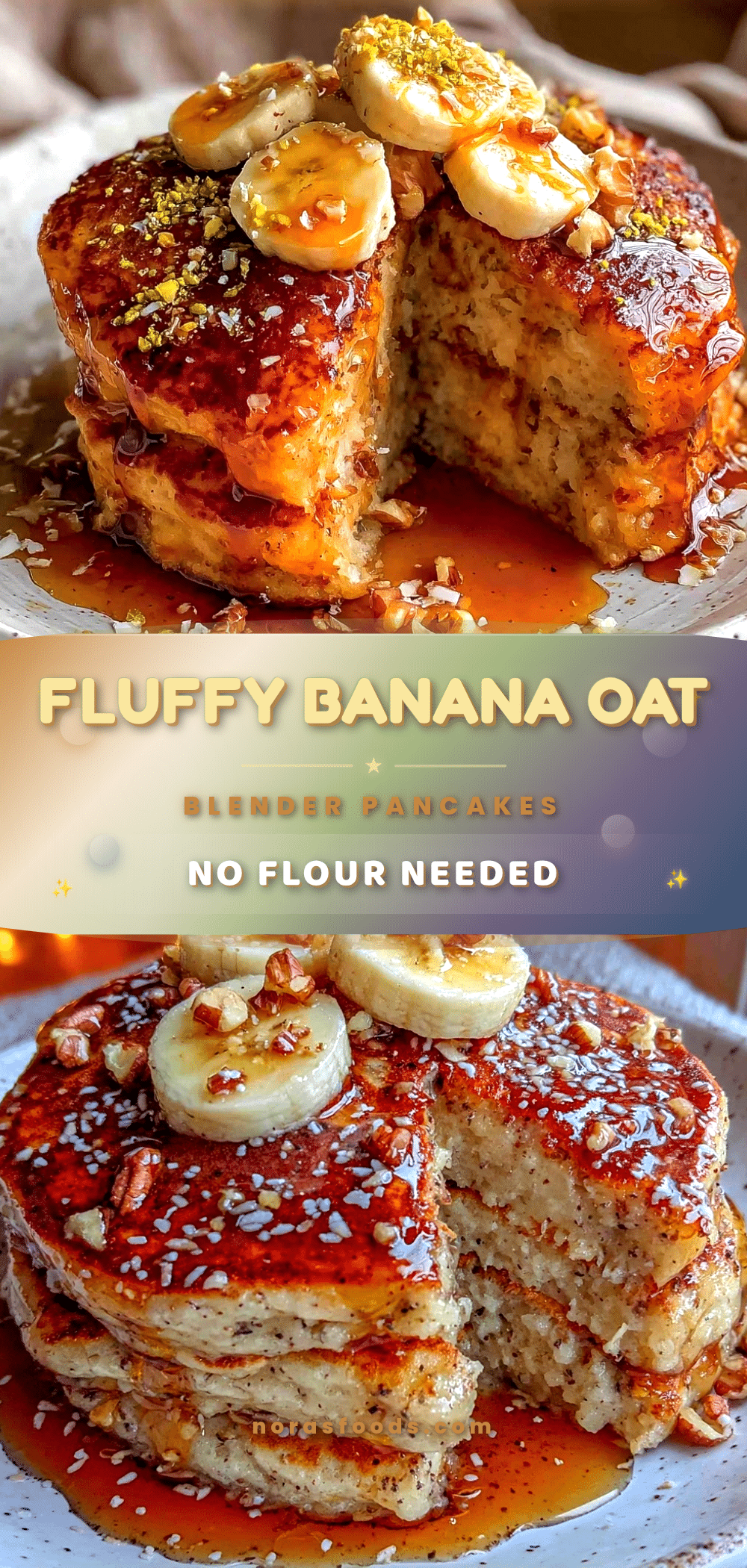 banana oat blender pancakes recipe