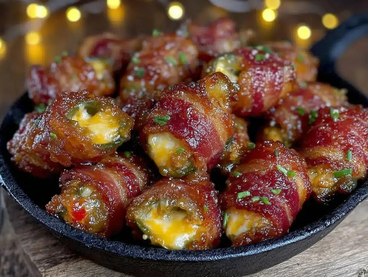 bbq bacon wrapped jalapeño poppers preparation steps