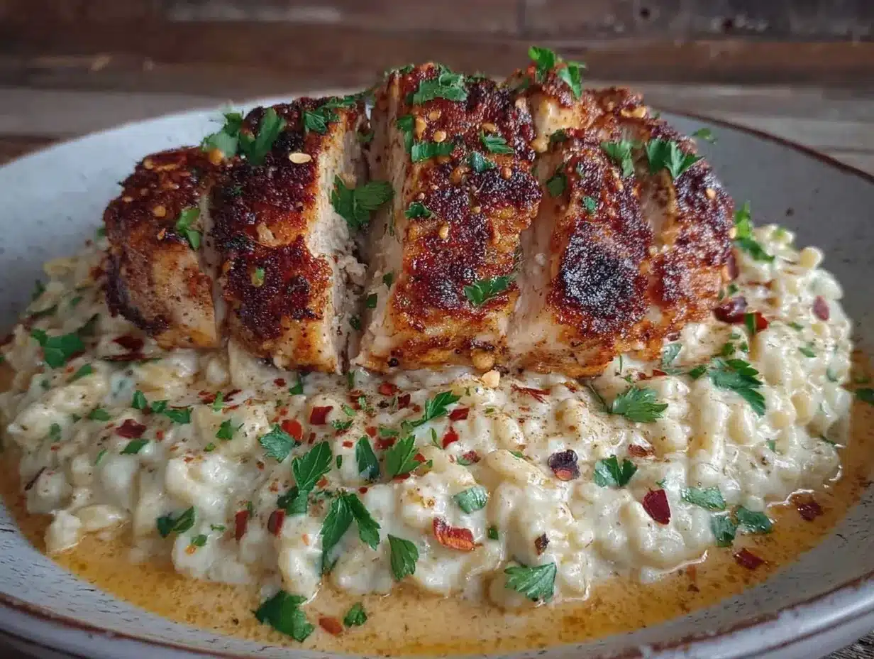 blackened chicken alfredo preparation steps