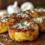 blackstone griddle smash potatoes - featured image