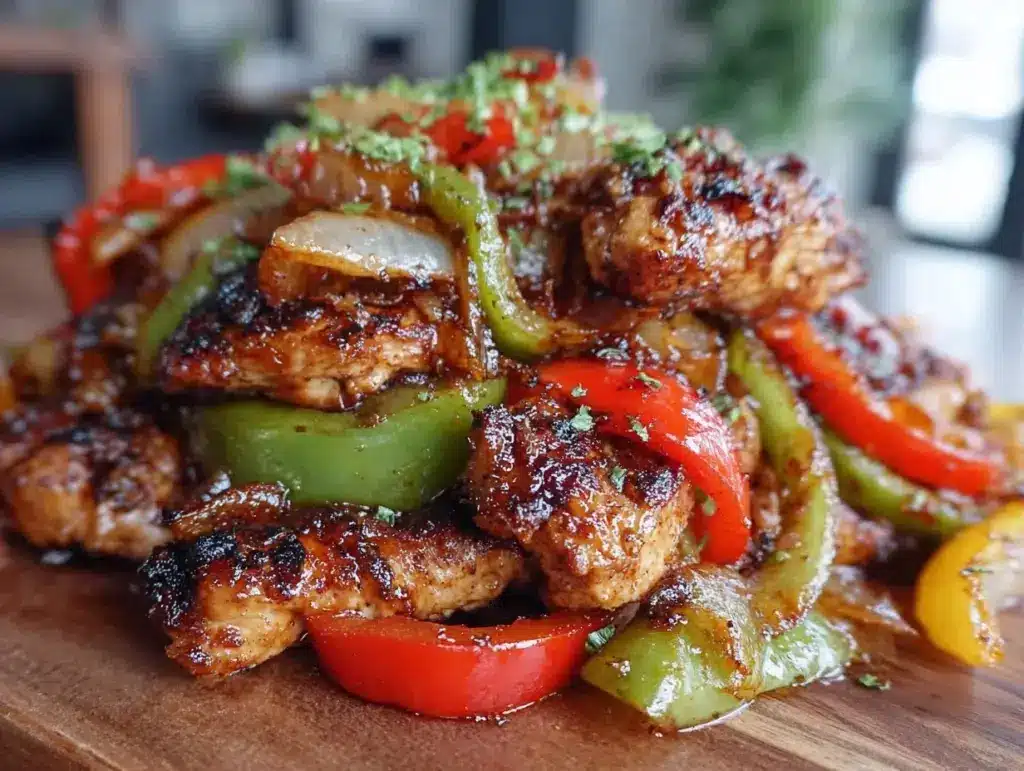 Blackstone grill chicken fajitas - featured image