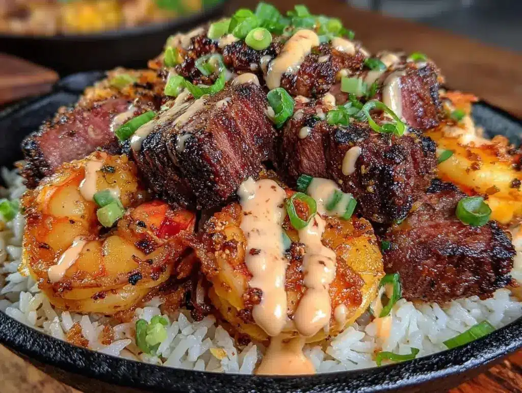 Blackstone hibachi steak and shrimp - featured image