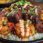 Blackstone hibachi steak and shrimp - featured image