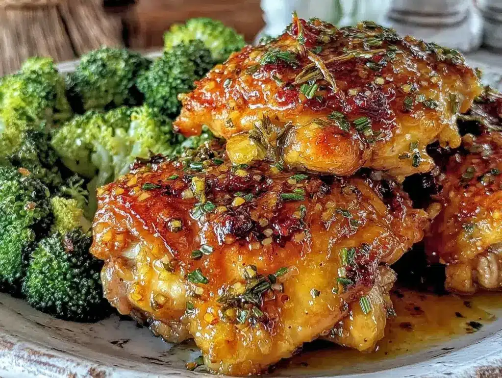 brown butter honey garlic chicken - featured image
