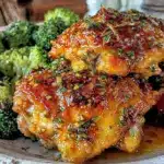 brown butter honey garlic chicken - featured image