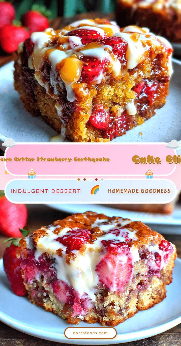 brown butter strawberry earthquake cake recipe