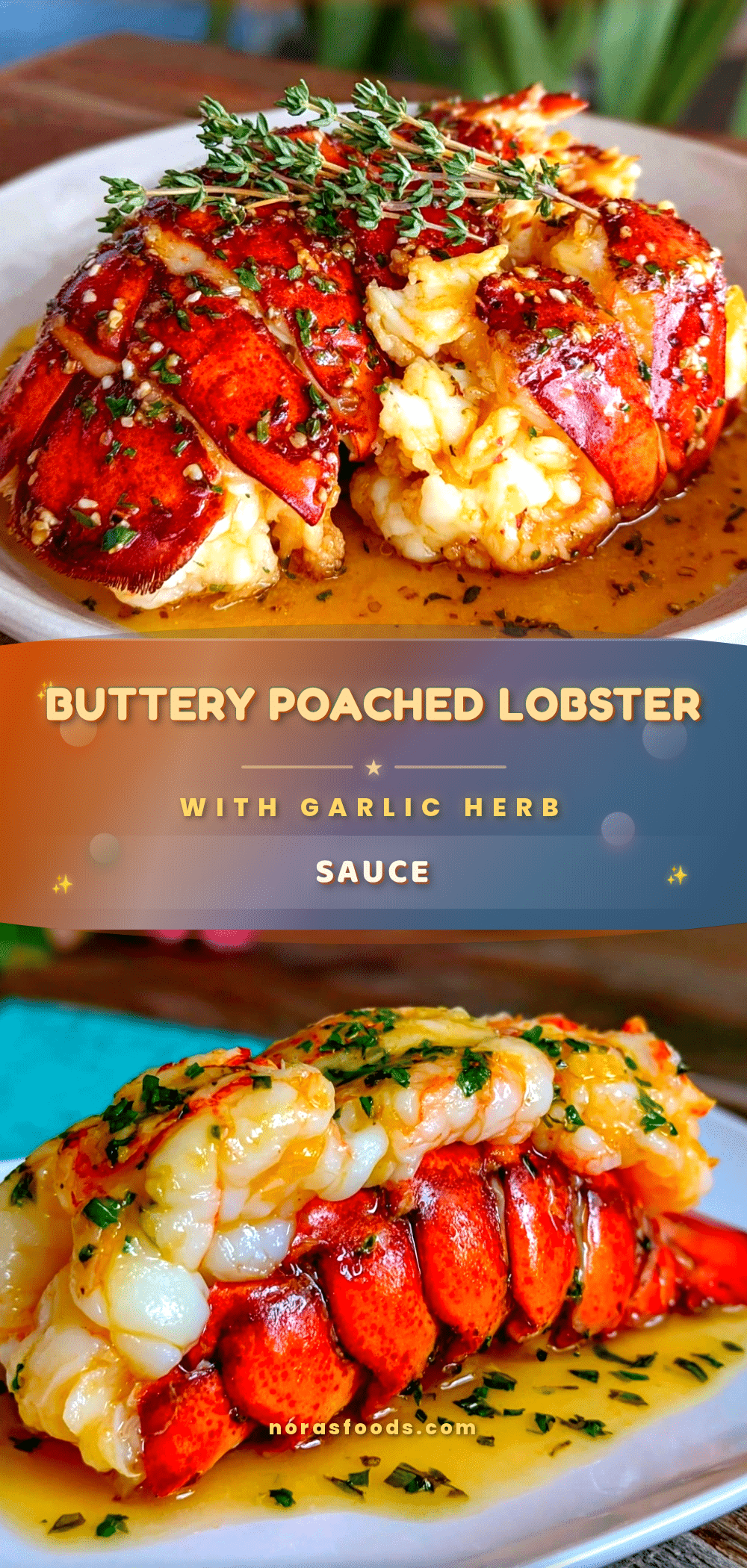 butter poached lobster tail recipe
