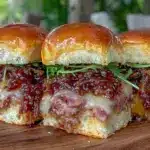 caramelized onion ham sliders - featured image