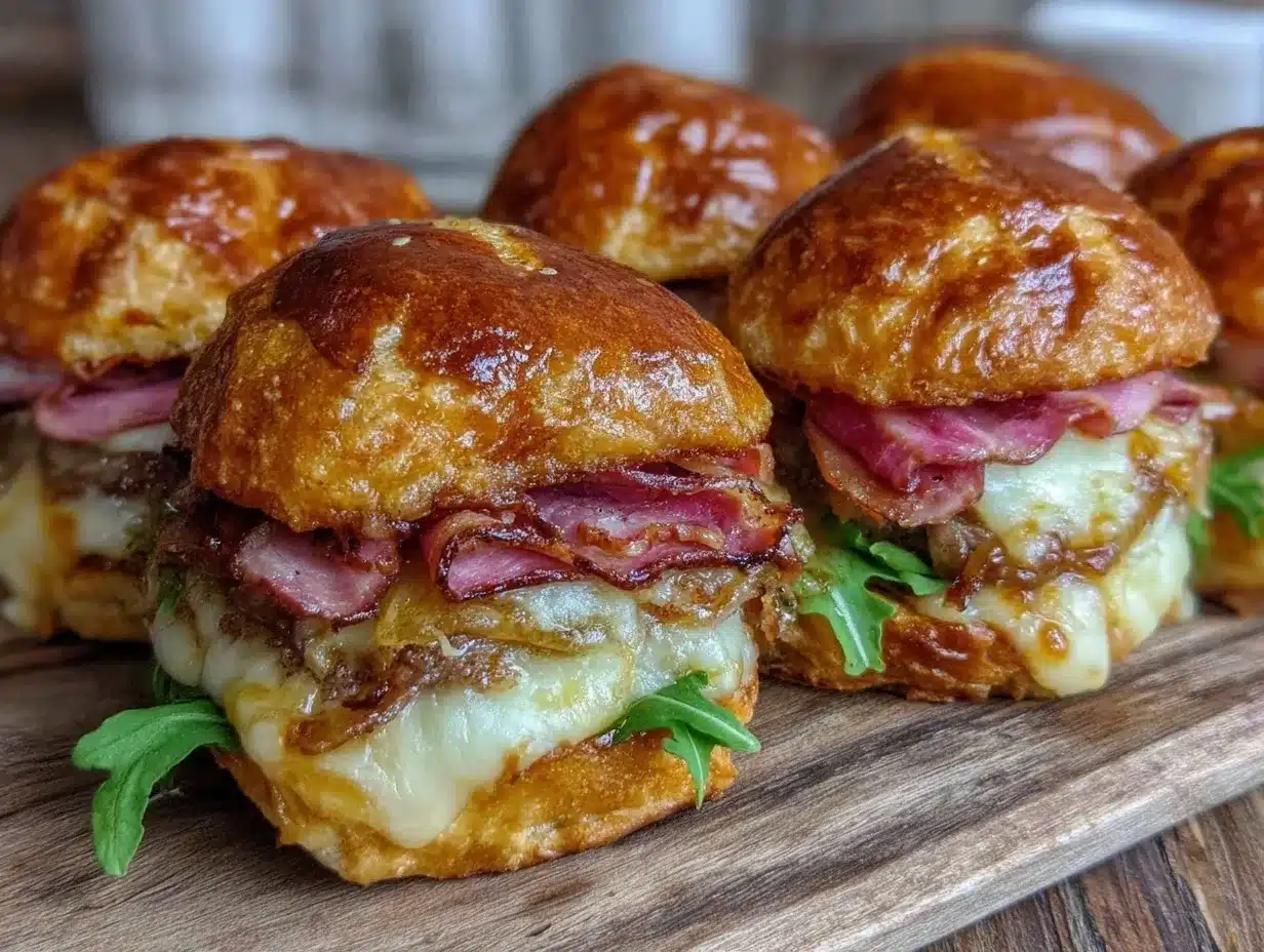 caramelized onion ham sliders preparation steps