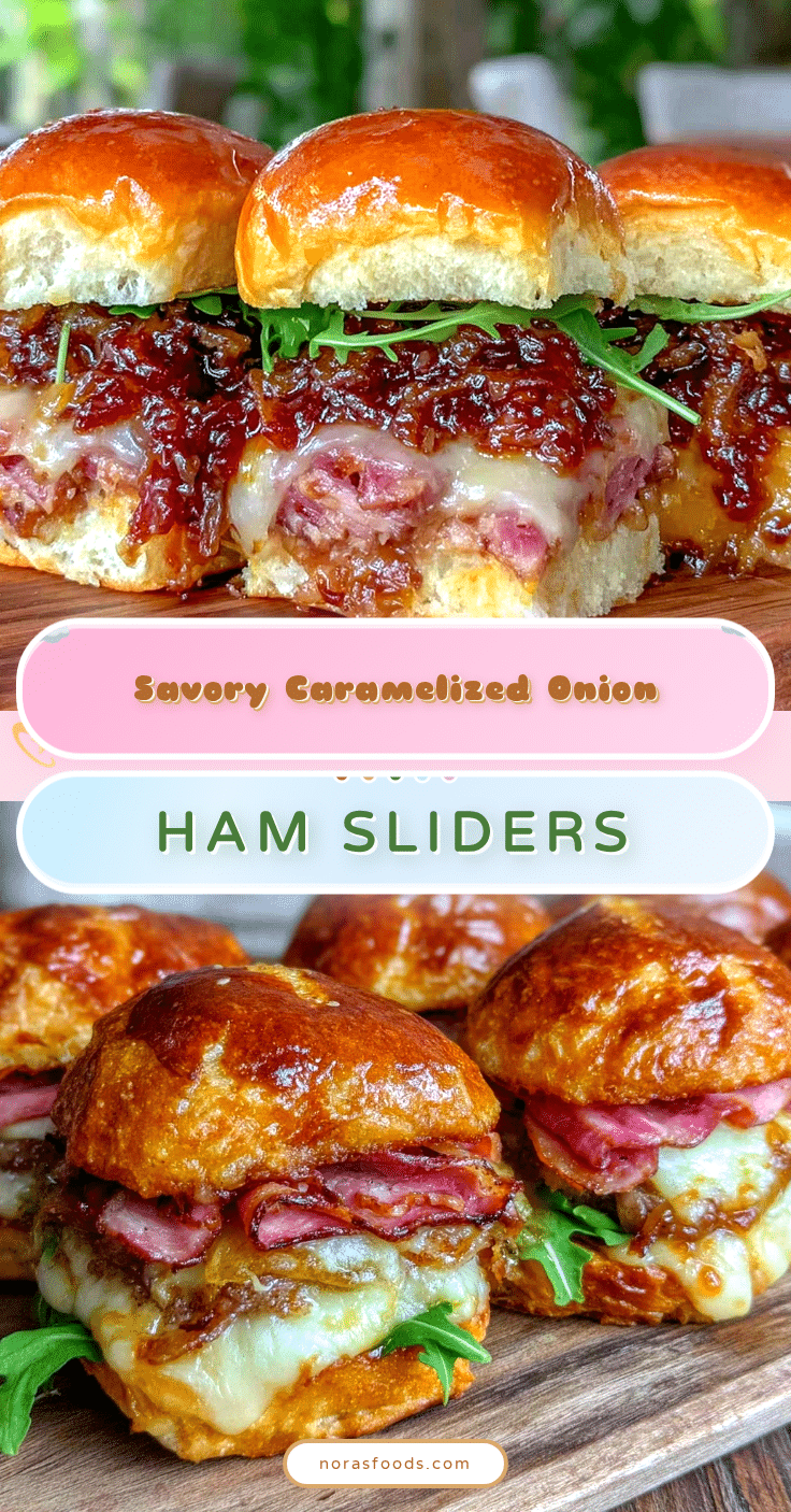 caramelized onion ham sliders recipe