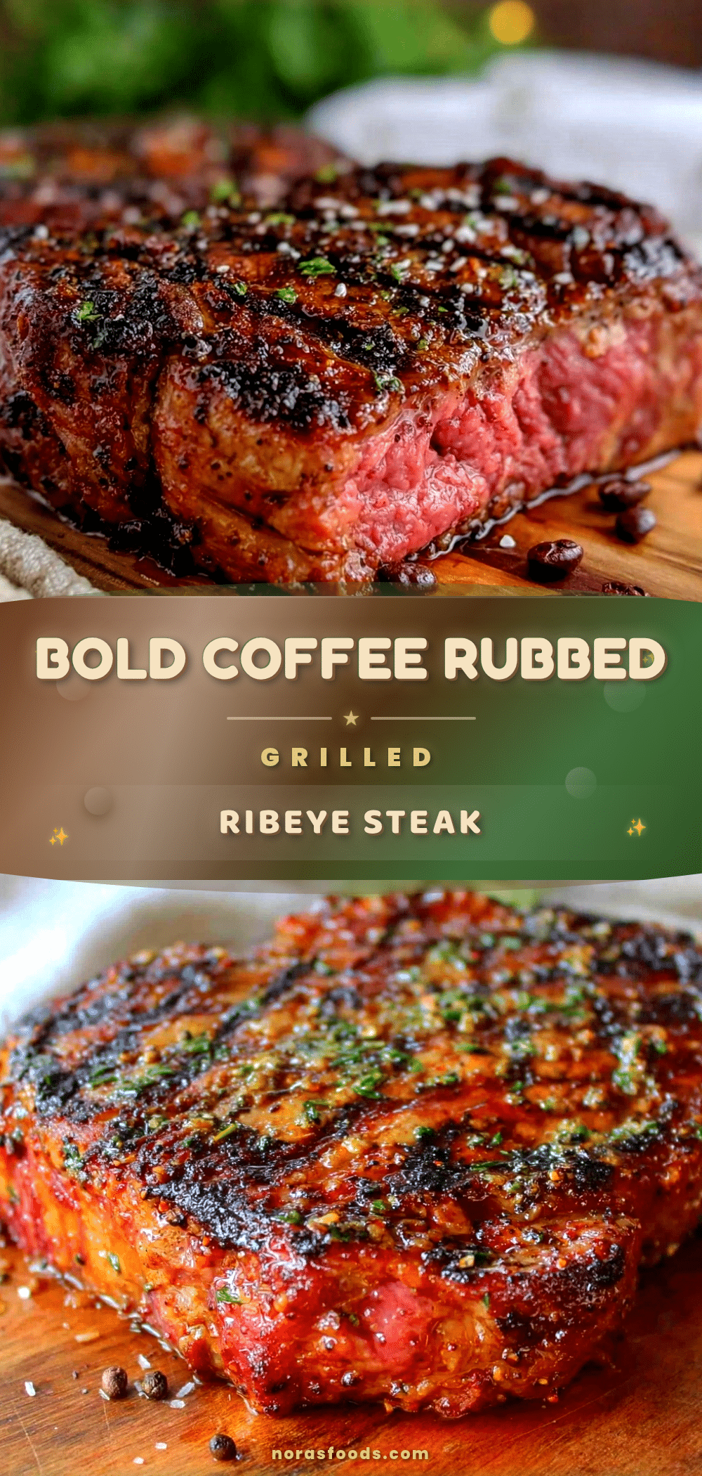 coffee rubbed grilled ribeye steak recipe