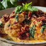cozy crockpot tuscan chicken - featured image