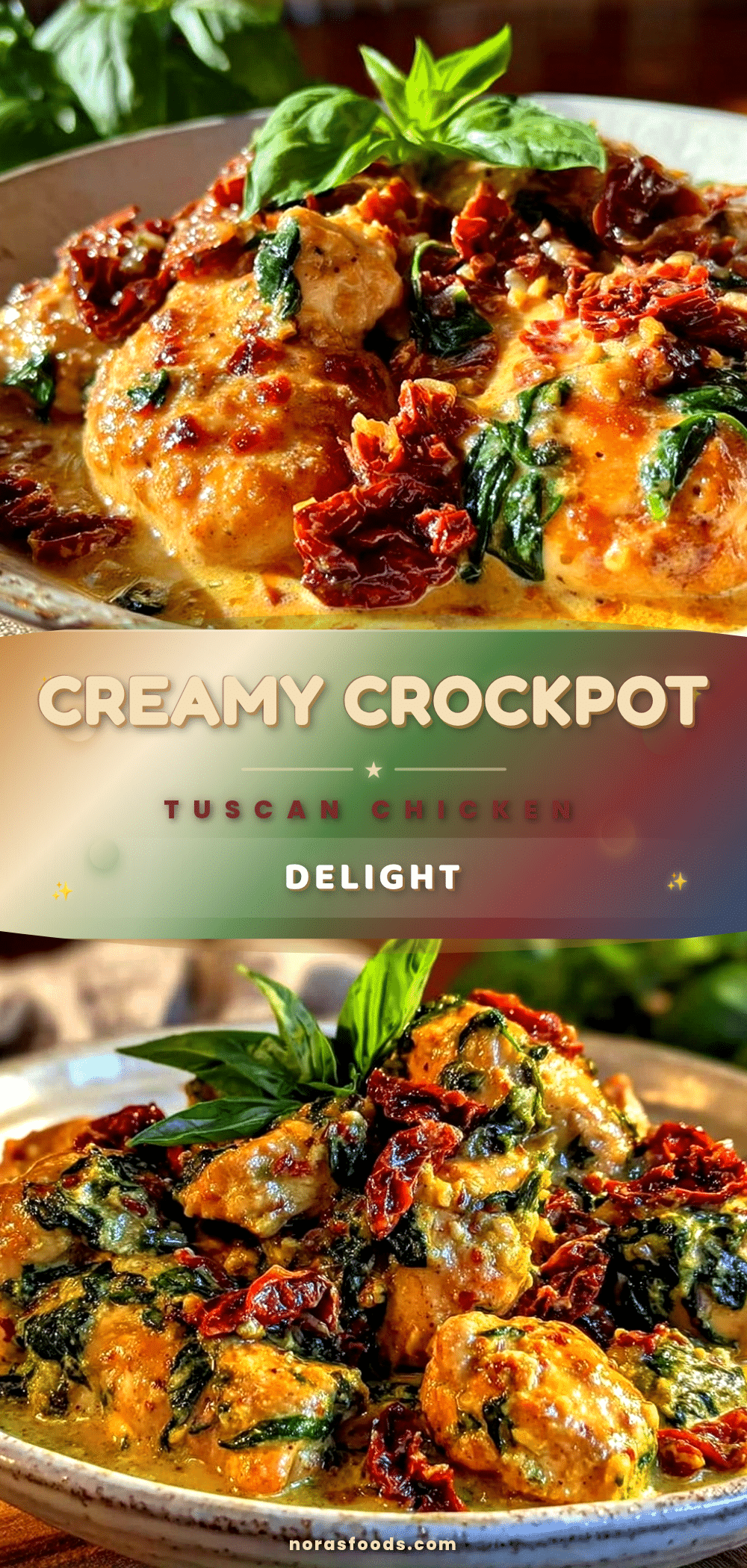 cozy crockpot tuscan chicken recipe