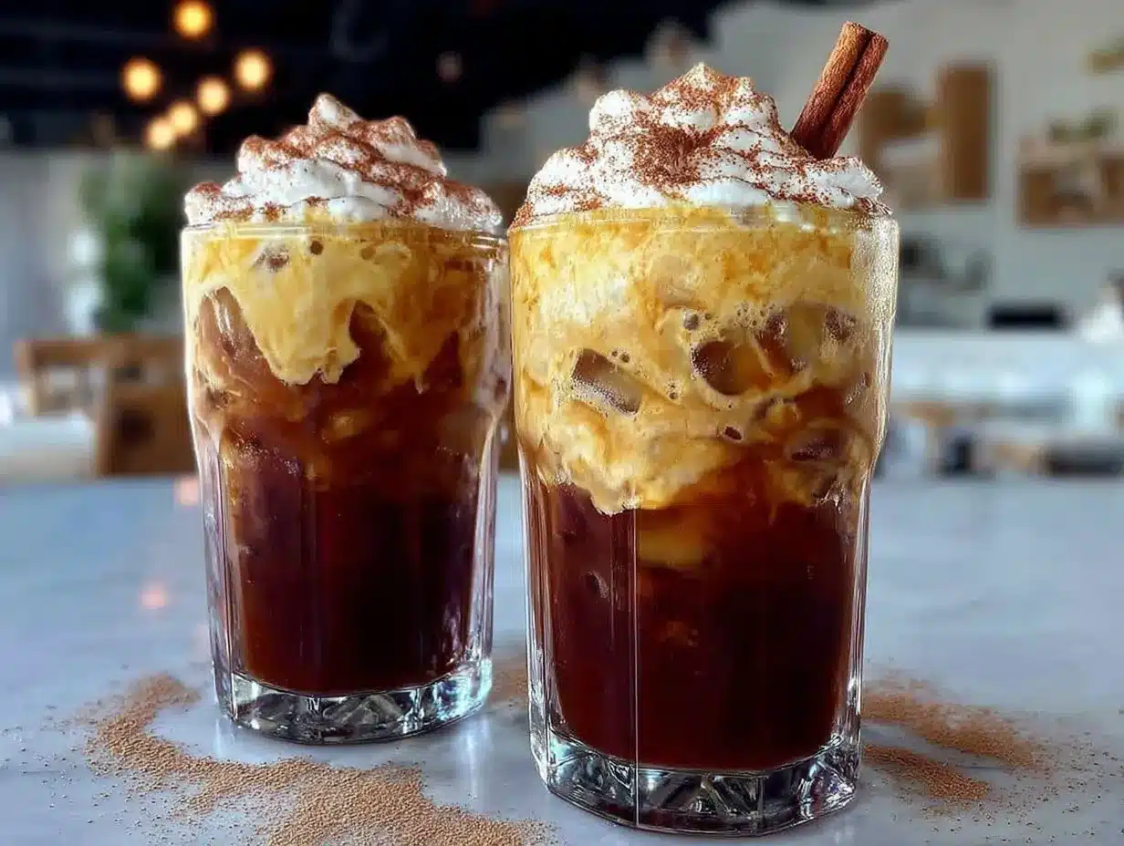 creamy ballerina cappuccino iced latte preparation steps