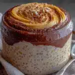 creamy ballerina cappuccino overnight oats - featured image