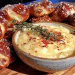creamy beer cheese dip - featured image