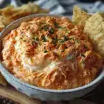 creamy buffalo chicken dip - featured image