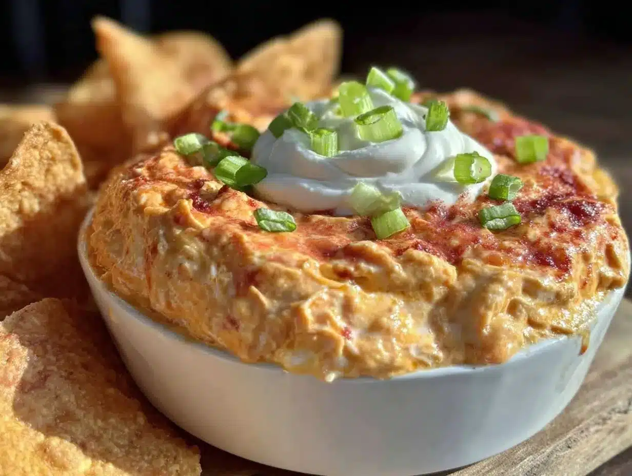creamy buffalo chicken dip preparation steps