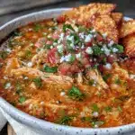 creamy chicken tortilla soup - featured image