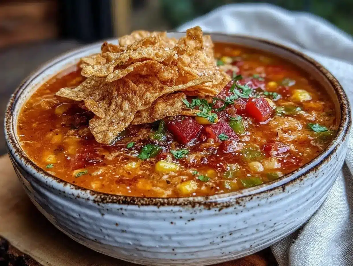 creamy chicken tortilla soup preparation steps
