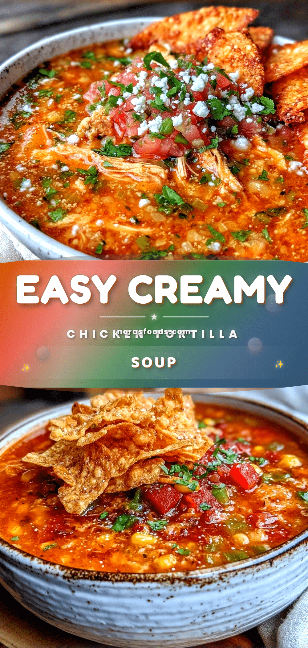 creamy chicken tortilla soup recipe