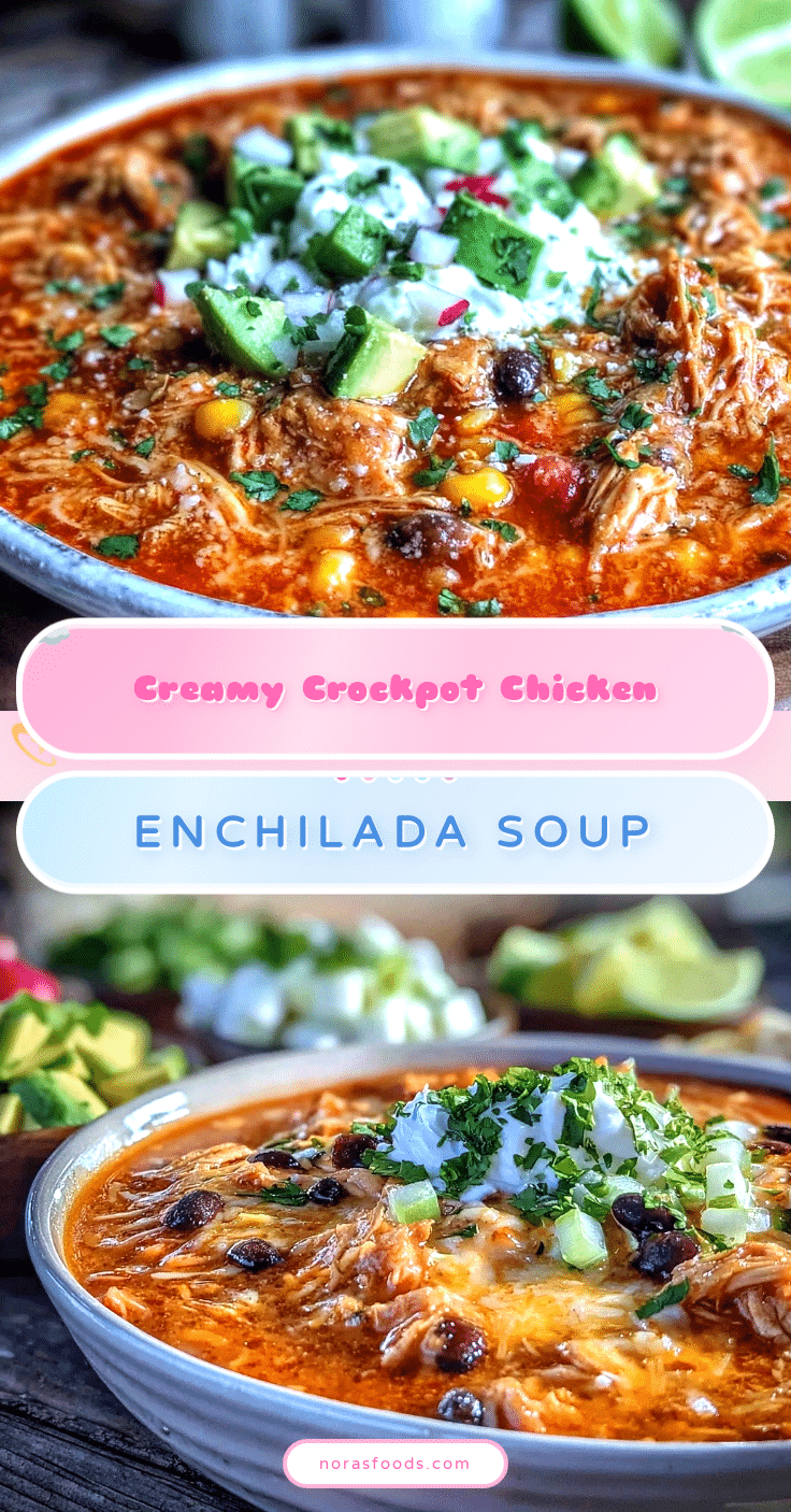creamy crockpot chicken enchilada soup recipe