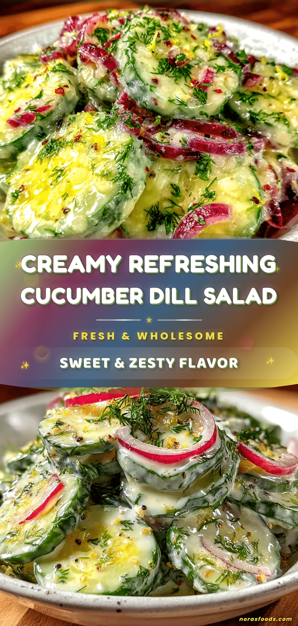 creamy cucumber dill salad recipe