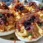 creamy deviled eggs recipe - featured image