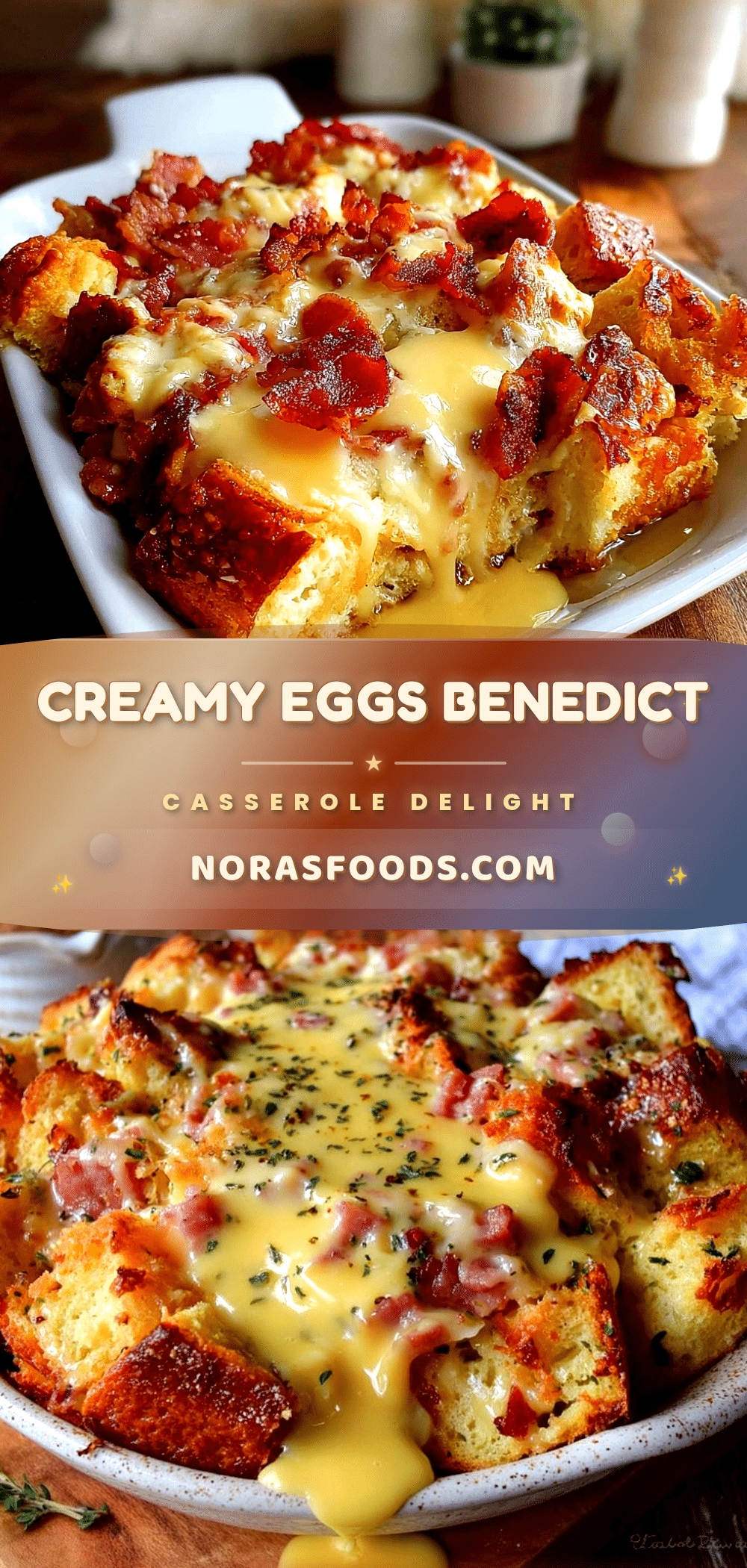 creamy eggs benedict casserole recipe